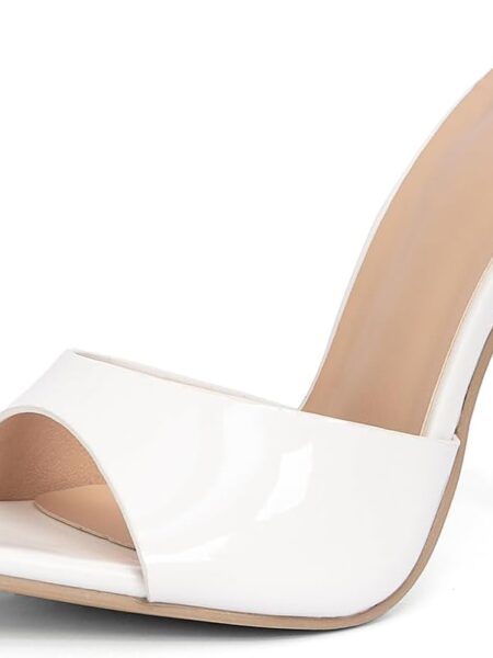 Women's Stiletto Heeled Sandals - Summer open-toe slip-on shoes, suitable for weddings/parties/everyday wear, thin-soled comfortable high heels