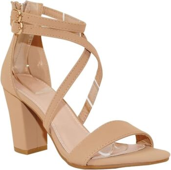 Women's chunky heel ankle strap sandals