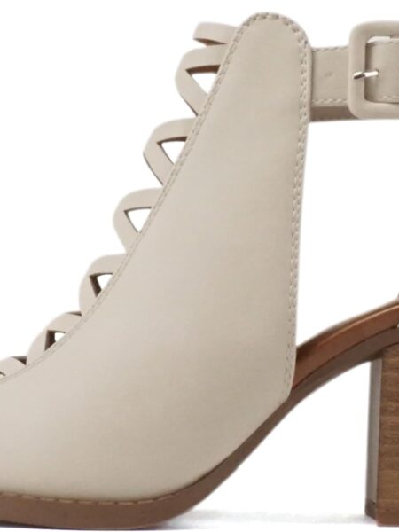 Women's open-toe cross-strap high-heeled fashion sandals with adjustable ankle strap