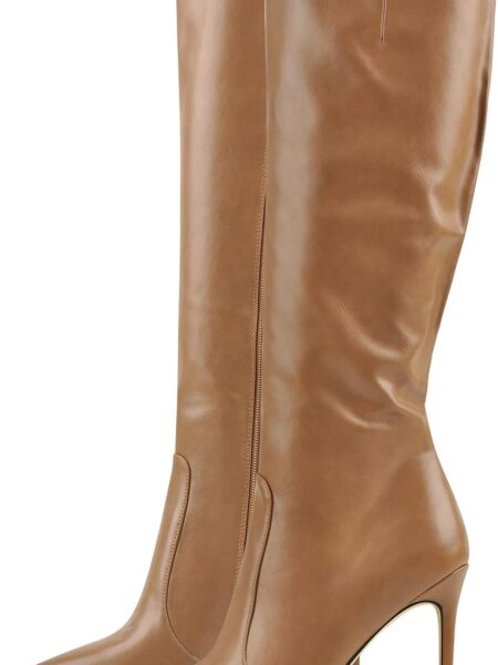 Women's Pointed Toe Under the Knee High Boots Stiletto High Heels