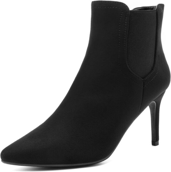 Women's Pointed Toe Stiletto High Heel Ankle Booties
