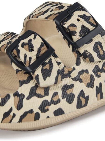 Sandals for Women and Men - Pillow Slippers - Double Buckle Adjustable Slides - EVA Flat Sandals