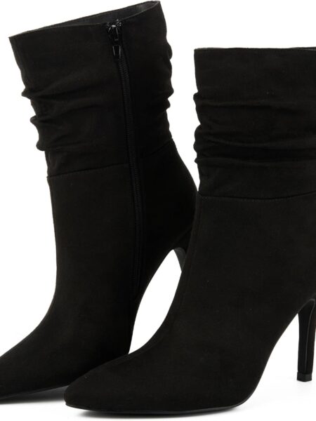 Women's Stiletto High Heel Boots Slouchy Ankle Boots Sexy Dress Boots