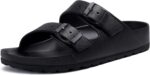 Women's Comfortable EVA Sandals with Medium Arch Support, Adjustable Buckle Summer Beach Slide Sandal